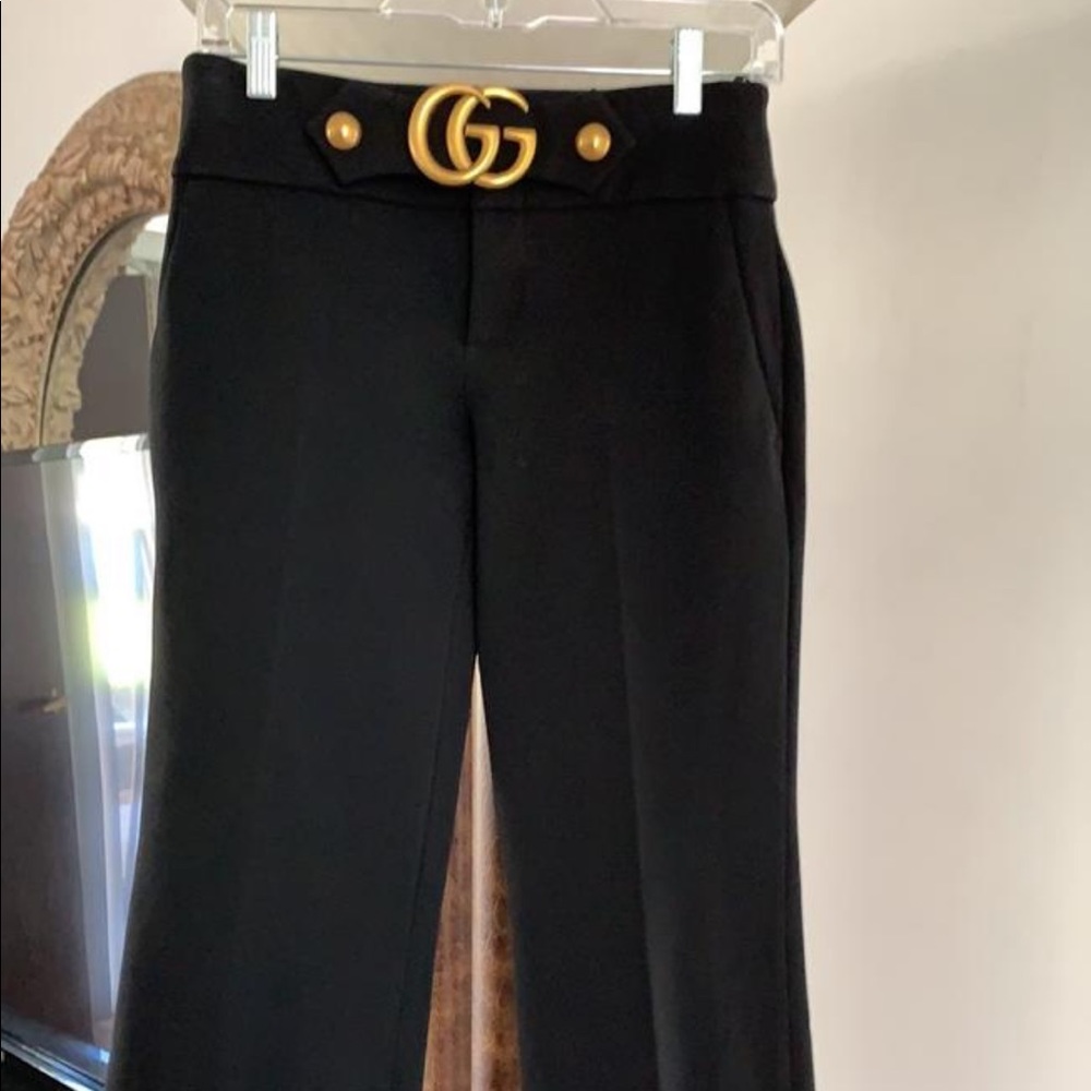 Gucci Black  Crop GG Marmont detachable buckle